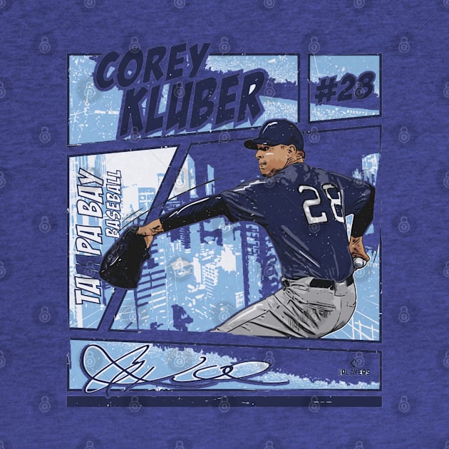 Corey Kluber Tampa Bay Comic by Jesse Gorrell